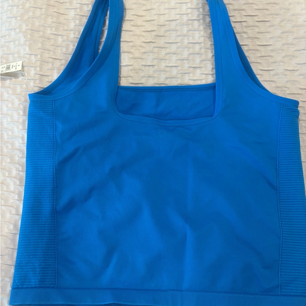 Aerie Blue Tank Top with Square Neckline